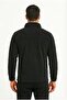 Men's Black Anti-Pilling Non-Pilling Standard Fit Mock Neck Pocket Coldproof Fleece - 2