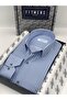 Classic Long Sleeve Premium Thick Striped Gift Boxed Men's Shirt Fs-001266 - Blue White