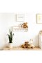 50 cm 2-Piece Montessori Wall Shelf Bookcase with Hanger White Mdf - 5