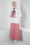 Printed Elastic Waist Skirt Track Suit 43691 - 2