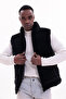 Men's Nova Fabric Puffer Vest with Lightweight Filling, Zippered Pocket, Water-Repellent, Relaxed Fit - 5
