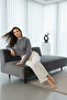 Women's Straight Leg Sweatpants Beige 3011 - 4