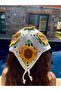 Three-Dimensional Sunflower Hand Knitted Bandana - 2