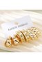 Elegant Gold Colour Tone CCB Earrings 3-Piece Fashion Set - 3