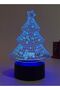 3D Acrylic LED Christmas Tree with 7 Colors, Battery and USB Powered - 5