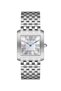 Es6916Fe.320 Roman Numeral Mother-Of-Pearl Square Dial Steel Band Steel Case 5 Atm Water Resistant