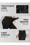 Women's Plus Size Plush Inside Seamless Thermal Recovery Leggings - 4