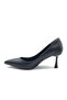 Feles 7 cm Heeled Stiletto Women's Shoes Black-Skin - 5