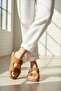 Albus Taba Cork Sole Orthopedic Unisex Genuine Leather Slippers - 5