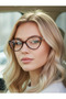 Blue Light Protection Cateye Glasses Optical Compatible Glasses Can Change 52 Ekartman