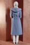 Belted Hooded Coat 90537 - 3