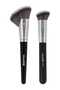 Professional Makeup Brush Set, 2 Pieces (Black Synthetic)