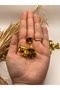 10 Pieces 1 cm Gold Color Bell Rattle Christmas Gold - 2