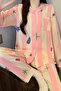 Cozy Women's Pajama Set With Fun Prints Two Pieces Girl's Pajama Set - 3