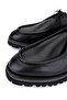 Men's Genuine Leather Black Leather Casual Shoes - 3