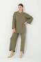 Hatunatila Stone Detailed Double Suit 25206 Khaki - 6
