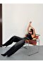 Women's Smoked Washed Baggy Jean High Waist Wide Leg Jeans Black - 5