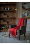 Red Long Thick Tassels Useful for Cold Weather - 3