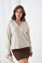 Women's Yak Adantel Detail Soft Textured Knit Sweater - 5