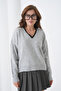 Women's Yak Adantel Detail Soft Textured Knit Sweater - 3
