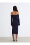 Timeless Clothing & Timeless Choices Wide Roba Collar Knitwear Dress - 5