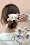 1 Piece Plush Teddy Bear Buckle Hairy Bagel Buckle Bun Buckle