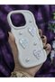 iPhone 16 Pro Compatible Shiny Heart & Pearl Detailed Soft Stylish Phone Case - 5