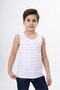 Boys' Striped Crew Neck Sleeveless T-Shirt