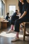 3 Pieces Pink Purple Navy Blue 100% Lamb Wool Socks Winter Thick Lightweight Lambawoo Knee-High Socks - 5