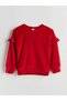 Lcw Kids Red Crew Neck Girl's Pajamas Set - 2