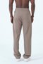 Oversized Long Wide Leg piped Mink Color Baggy Trousers - 3