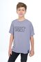 Boy's Printed Crew Neck Short Sleeve T-Shirt - Piped Detail