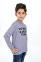 Boy's Printed Crew Neck Long Sleeve T-Shirt - 2