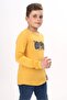 Boy's Printed Crew Neck Long Sleeve T-Shirt - 5