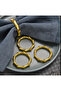 12 Pcs - Napkin Ring Bamboo New Year and Ramadan (Eid) - Metal Accessory - 2