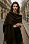 Long Black Thick Textured Tasseled Unisex Scarf - Warm and Stylish Winter Object Sal1285 - 2