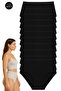 12-Pack Women's Stretch Fabric Basic High Waist Bato Panties