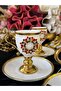 6 Personalized Special Design Christmas Concept Bronze Coffee Cup Set 90 ml - 4