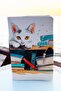 Book Cover and Metal Bookmark - Curious Paw