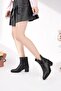Genuine leather women's daily classic heeled boots dc9819 - 3