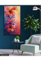 Watercolor Look Orange Flower Single Piece Canvas - Canvas Painting - 2