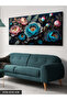 Blue and Pink Flowers One Piece Canvas - Canvas Painting