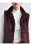 Vizyon New Season Mock Neck Women's Fur Vest - 3