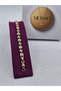Xuping Round Square Model Zircon Stone Detailed Gold Color Steel Bracelet - 2