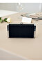Black Complete Metal Frame and Crystal Embroidered Glitter Satin Evening Dress Bag - 6