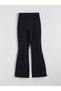 Alita City Lcw Modest Black Narrow Fit Spanish Leg Women's Pants with a Difference - 5