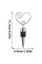 Decorative Heart Figure Wine Bottle Stopper - 2