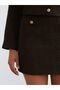 Alita City Lcw Vision Brown Tweed Plaid Mini Women's Skirt with a Difference - 5