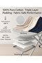 Adjustable Foldable Ironing Board 120x30 cm with Heat-Resistant Cotton Cover, Heavy-Duty Frame, Iron - 7