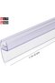 Glass Door Seal PVC Silicone Lip Seal for Frameless Glass (1.1m, 12mm, Side Lip) - 6